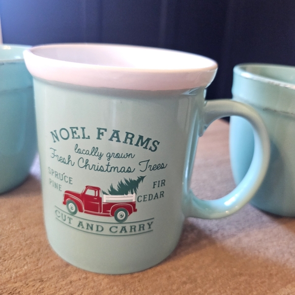 Christmas mug set of 3 teal blue - Picture 3 of 9